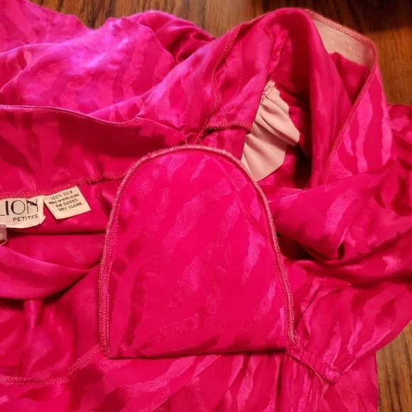 80's Vintage Pavilion Silk Fit & Flare Dress - Picture 11 of 12